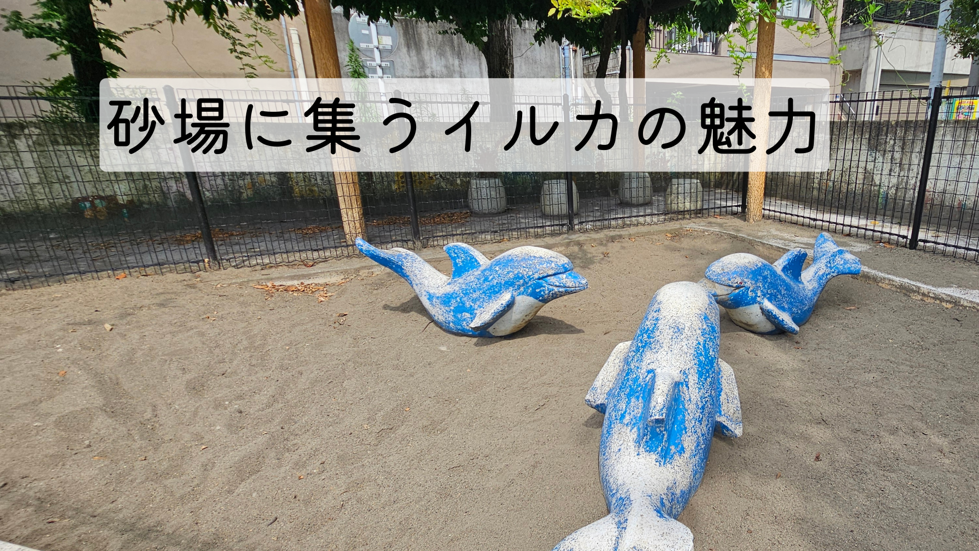 西が丘三ツ和公園のイルカ砂場